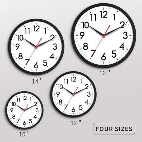 AKCISOT Wall Clock 10 Inch Silent Non-Ticking Modern Assorted Colors , Sizes - Picture 3 of 99