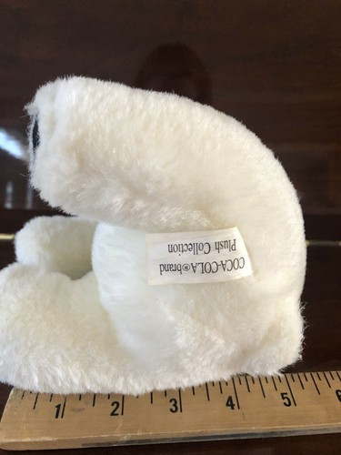 Vintage Coca Cola Polar Bear Stuffed Animal Plush Coke Bottle Plushie smoke free - Picture 8 of 9