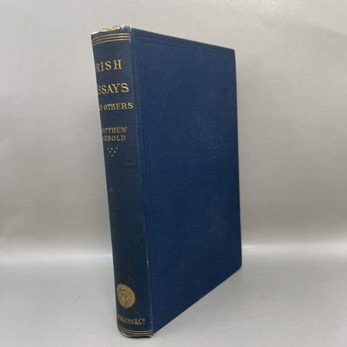 1882 MATTHEW ARNOLD Poet IRISH ESSAYS Literature 1st American Edition 3,1 - Picture 1 of 15