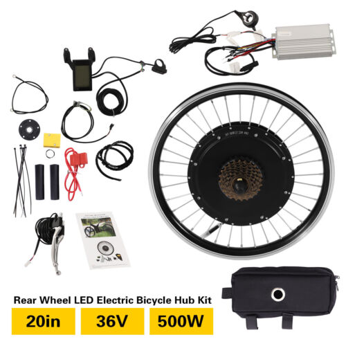 20 Zoll Elektrofahrrad Hinterrad Hub Motor E-Bike Fahrrad Umbausatz 36V 500W - Bild 14 von 17