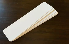 3" X 12" Mini Street Sign - WHITE ALUMINUM SUBLIMATION BLANKS - NEW - 20 pieces