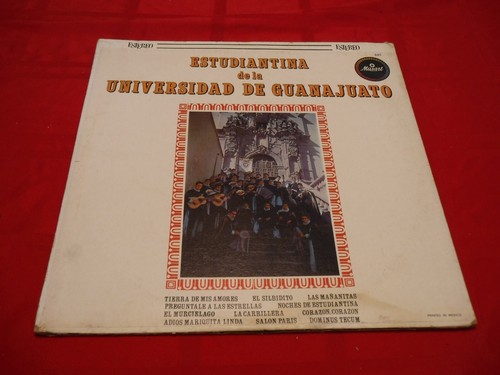 Estudiantina De La Universidad De Guanajuato 1964 LP Musart ED 885 Mexico - Bild 1 von 8