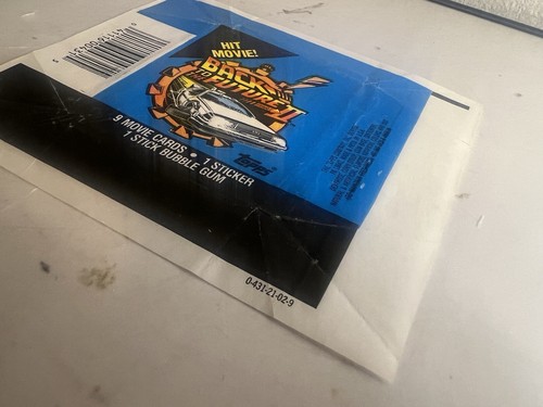 Vintage Back To The Future II Trading Cards WAX WRAPPER Topps 1989 t - Picture 3 of 3