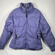 L.L. Bean Women's Purple 90 Goose Down Puffer Jacket Coat Thick Size Medium  M