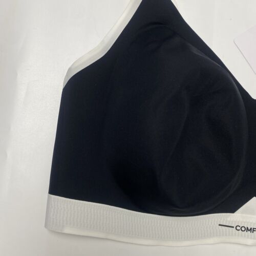 Comfelie Women Bra Black Bralette Seamless Removable Pads Wireless Size 2XL Plus - Picture 2 of 17
