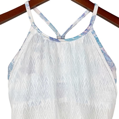 Ivivva by Lululemon Sports White Tank Top Built In Bra Girls 12 - Picture 2 of 7