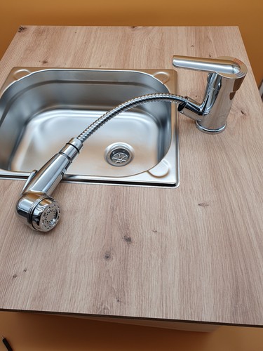 Wasserhahn Einhebelmischer Parma ausziehbar mit Dusche Wohnmobil Camping Boot - Bild 6 von 8
