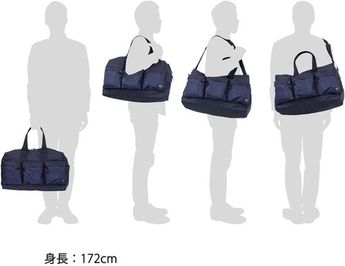 PORTER FORCE Boston Bag 2WAY DUFFLE BAG 855-05900 Black/10 japan - Picture 6 of 8