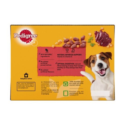 Bolsas de pedigrí para perro selección mixta en jalea 40 para 36 x 100 g - 100% completas - Imagen 4 de 7