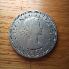 Two Shillings 1965 Elizabeth II, double rose coin