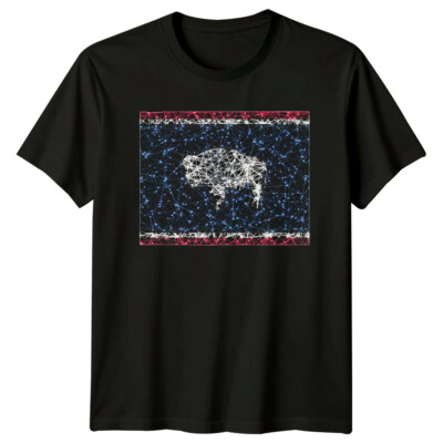 Bison Animal Herren T-Shirt Damen Tee Grafik Unisex Oberteil