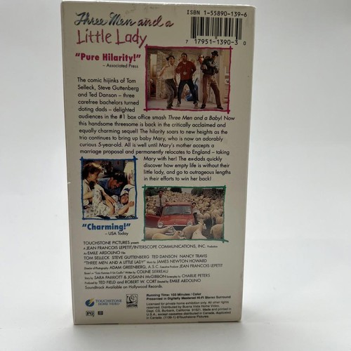 Three Men and a Little Lady VHS Tape - Sealed - Foto 2 di 3