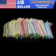 Dental 3-Way Air Water Syringe Disposable Spray Tips Triple Nozzles Tubes