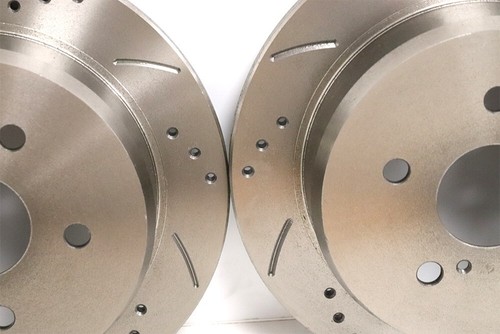 MX5 1.8 Drilled Grooved Brake Discs Front Rear & Pads - Afbeelding 7 van 8