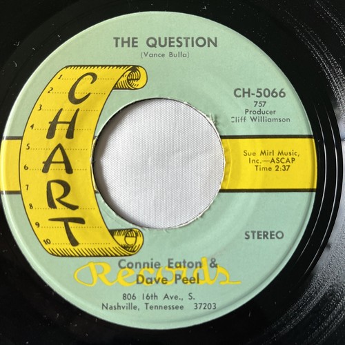 CONNIE EATON VINYL LOT - 7" Vinyl 45rpm Singles VG+ on CHART RECORDS Vintage VG+ - Picture 6 of 11