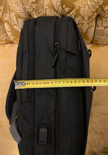 Zaino Bagaglio a Mano 40X20X25cm Ryanair Borsa Valigia Cabina Easyjet WizzAir - Foto 5 di 17