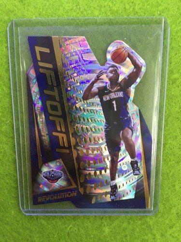 ZION WILLIAMSON PRIZM FRACTAL REFRACTOR ROOKIE CARD - 2019-20 Revolution LIFTOFF - Picture 5 of 12
