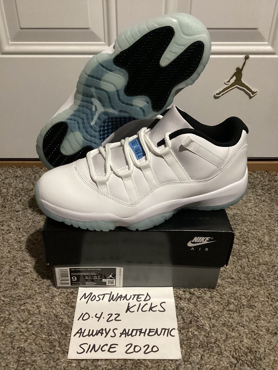 DS 2021 Nike Air Jordan Retro 11 Low Legend Blue Men display picture 3