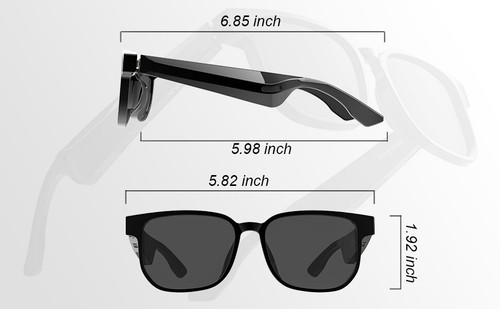 Smart glasses for drivers, anti-blue light Bluetooth sunglasses Popula - Picture 4 of 5