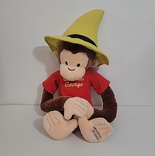 Universal Studios Curious George Yellow Hat Plush Stuffed Animal Toy 20" Long