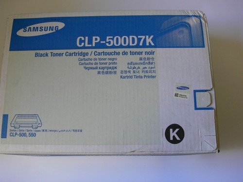 GENUINE ORIGINAL SAMSUNG Black TONER CARTRIDGE CLP-500D7K FOR CLP500 550 - Afbeelding 1 van 3