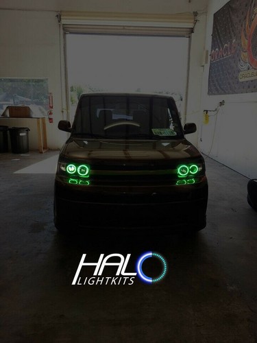 ORACLE LIGHTING 2008-2010 Scion XB Green LED Halo Light Ring Set (4 Rings) - Picture 3 of 4