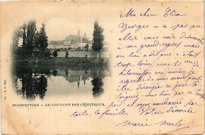Old postcard Bosserville-Le convent des Chartreux (187975)