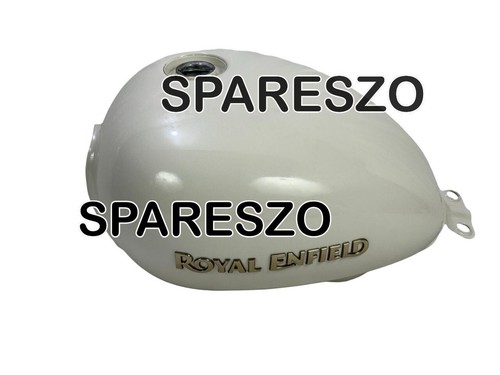 "PETROL GAS FUEL TANK, WHITE" FIT FOR ROYAL ENFIELD THUNDERBIRD 350X - Picture 12 of 18