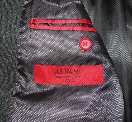 Alfani Exclusive for Macy's Wool Topcoat in Gray Size Large 100% Wool - Picture 7 of 11