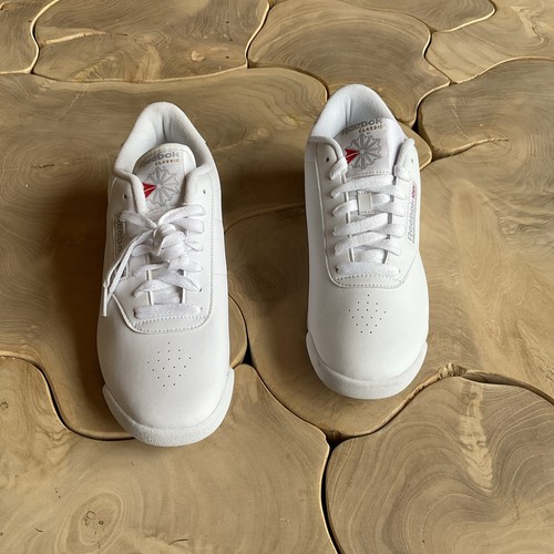 Reebok Damen Classic Größe 9,5 weiß Low-Top Schnürschuhe 1Y3501 Prinzessin Wandern - Bild 2 von 6