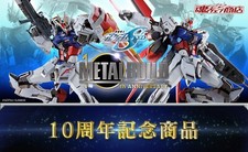 Bandai Metal Build of Chogokin MB Gundam Aile Strike Gundam 10th Ver Set of 2pcs