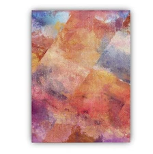 Square Clouds Framed Canvas Stretched Ready to Hang 50x40 Home decor Gift.