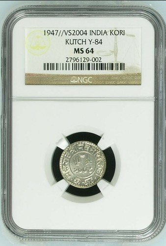 1947//VS2004 India Kori Kutch Y-84 NGC MS64 - Picture 2 of 2