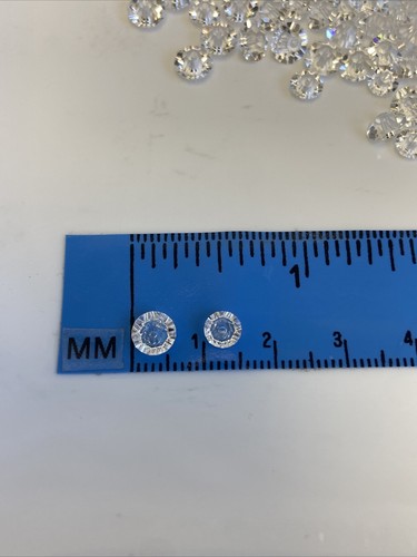 Swarovski Crystal Donut Rondelle Spacer Beads 5mm/6mm Clear Crystal - Picture 4 of 5