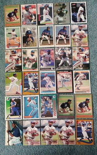 Marquis Grissom Baseball Card Mixed Lot of approx 254 cards - Picture 3 of 7