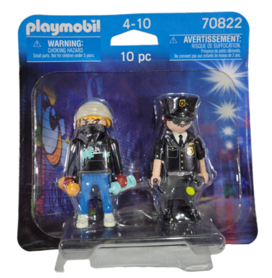 PLAYMOBIL 70822 DuoPack Polizist und Sprayer 10 Teile Originalverpackt