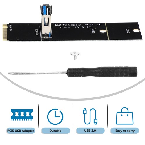 3 Pieces Riser-Karte USB-Erweiterungskarte Computer-PCIe-USB-Adapter - Afbeelding 8 van 12