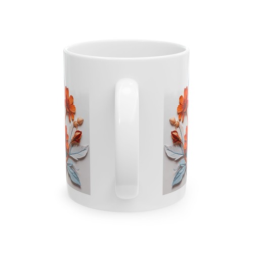 Taza de cerámica de café floral nature flower 82-8, 11 oz p - Imagen 4 de 11