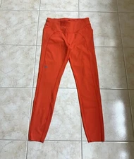 Janji Women's Size XS 7/8 Ground Work Stretch Knit Activewear Tights Coral NWOT