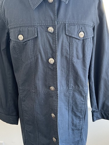 ORVIS Women Jacket Blue Chore Casual Lightweight Button Front Pocket Medium - Picture 10 of 14
