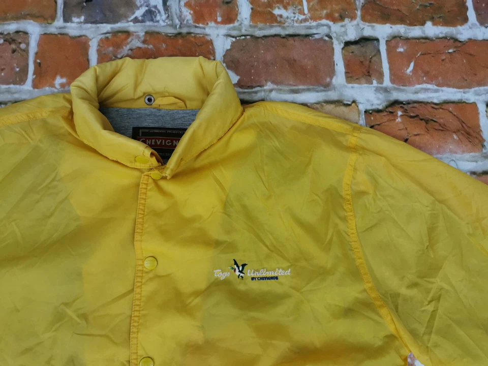 Chaqueta de Lluvia Chevignon Vintage Tog's Unlimited Sol Amarillo Talla S Punta Top Foto 2 de 4