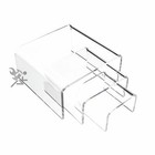 OnFireGuy 3 Piece Display Risers Clear Acrylic Riser for Action Figures Cupcakes