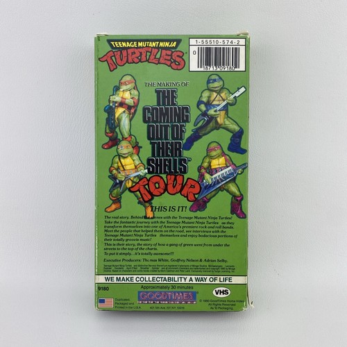 Teenage Mutant Ninja Turtles The Making of Coming Out of Their Shells Tour VHS - Picture 3 of 4