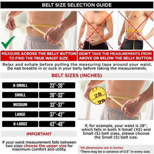 Weight Lifting Belt by RDX, Lower Back Support Belt, Gym Belts, Fitness Training - Picture 2 of 26