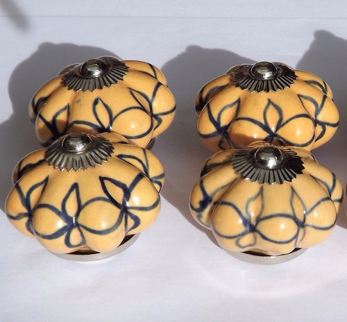 Ceramic Knobs Glass Pulls Handles for door drawer Cabinets Cupboard Wardrobe x 4 - Picture 31 of 167