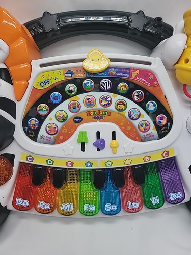 VTech Zoo Jamz Piano Musical Light Up Instruments Microphone Educational Kids - Picture 4 of 18