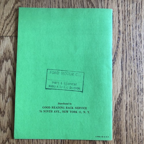 Vintage 1954 Backyard Games Booklet Reading Rack Services Ford Motor - Bild 2 von 8