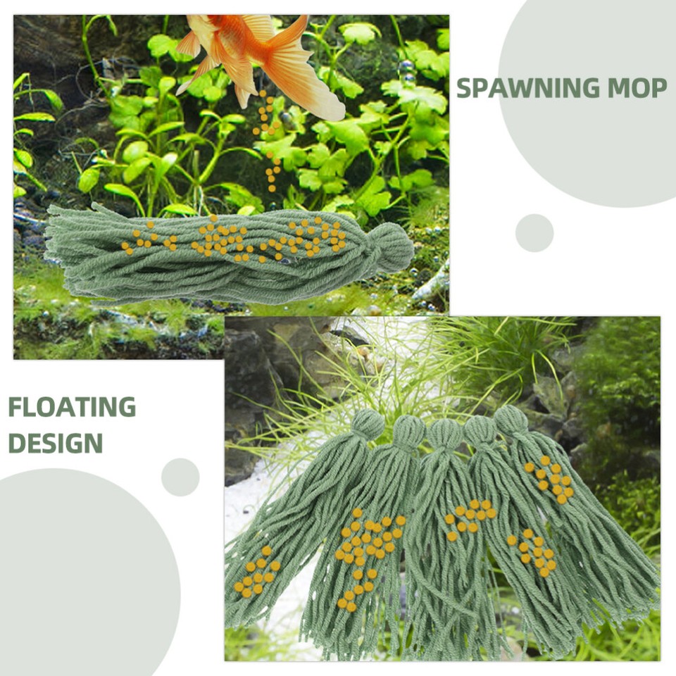 10pcs Breeding Mops for Fish Tank Fish Spawning Mops Fish Breeding Mop