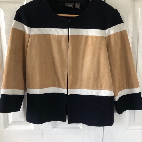 Chico's Travelers Damen Jacke Größe Small 3/4 Arm Verschluss zu schließen - Bild 10 von 10