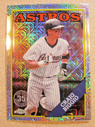 2023 TOPPS CHROME MOJO T88CU-94 CRAIG BIGGIO 1988 35th ANNIVERSARY HOUSTON ASTRO